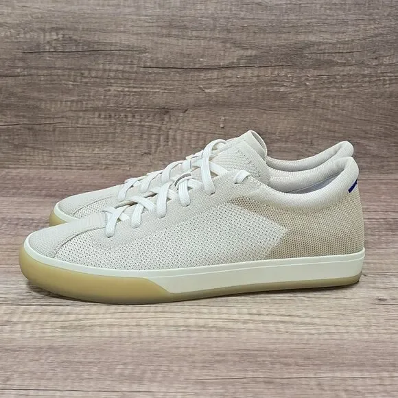 Rothy’s The Lace Up Women's Size 9 Blonde Biscuit Cream Knit Sneakers READ DESCR - Picture 4 of 10